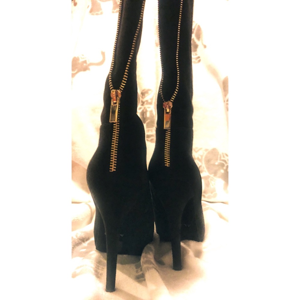 Aldo Paleven Round Toe Suede Knee-high boots - Picture 5 of 8